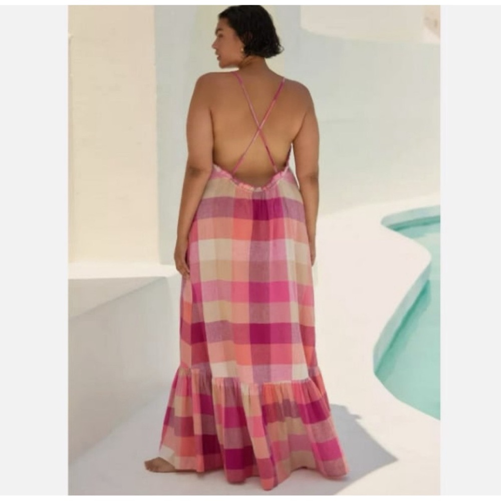 Anthropologie The Malika Printed Dress: Picnic Edition NWT SZ 1X - Picture 6 of 16